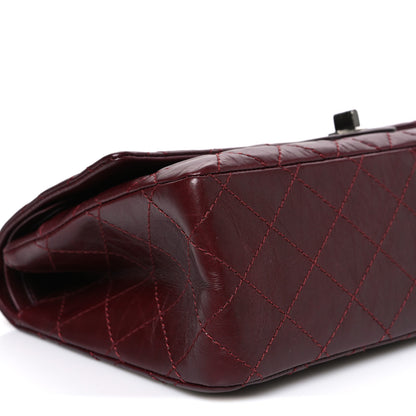Chanel Aged Calfskin Quilted 2.55 Reissue 226 Flap Dark Burgundy 9 of 10