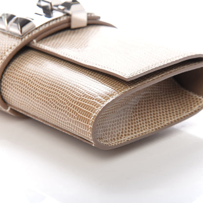 Hermes Lizard Medor Clutch 23 Ficelle 9 of 10