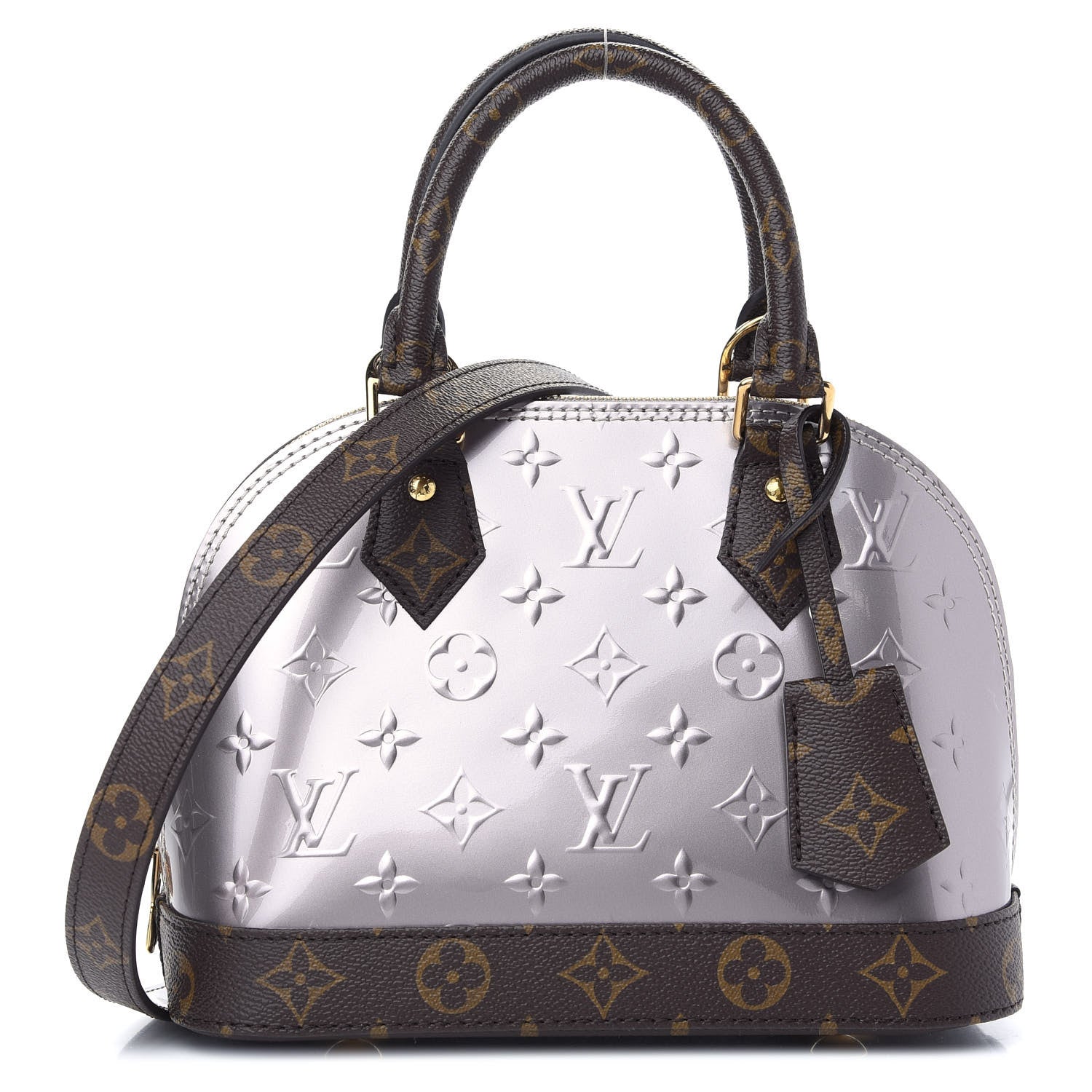 Louis Vuitton Vernis Epi Monogram Alma BB Champagne Metallise 1 of 8
