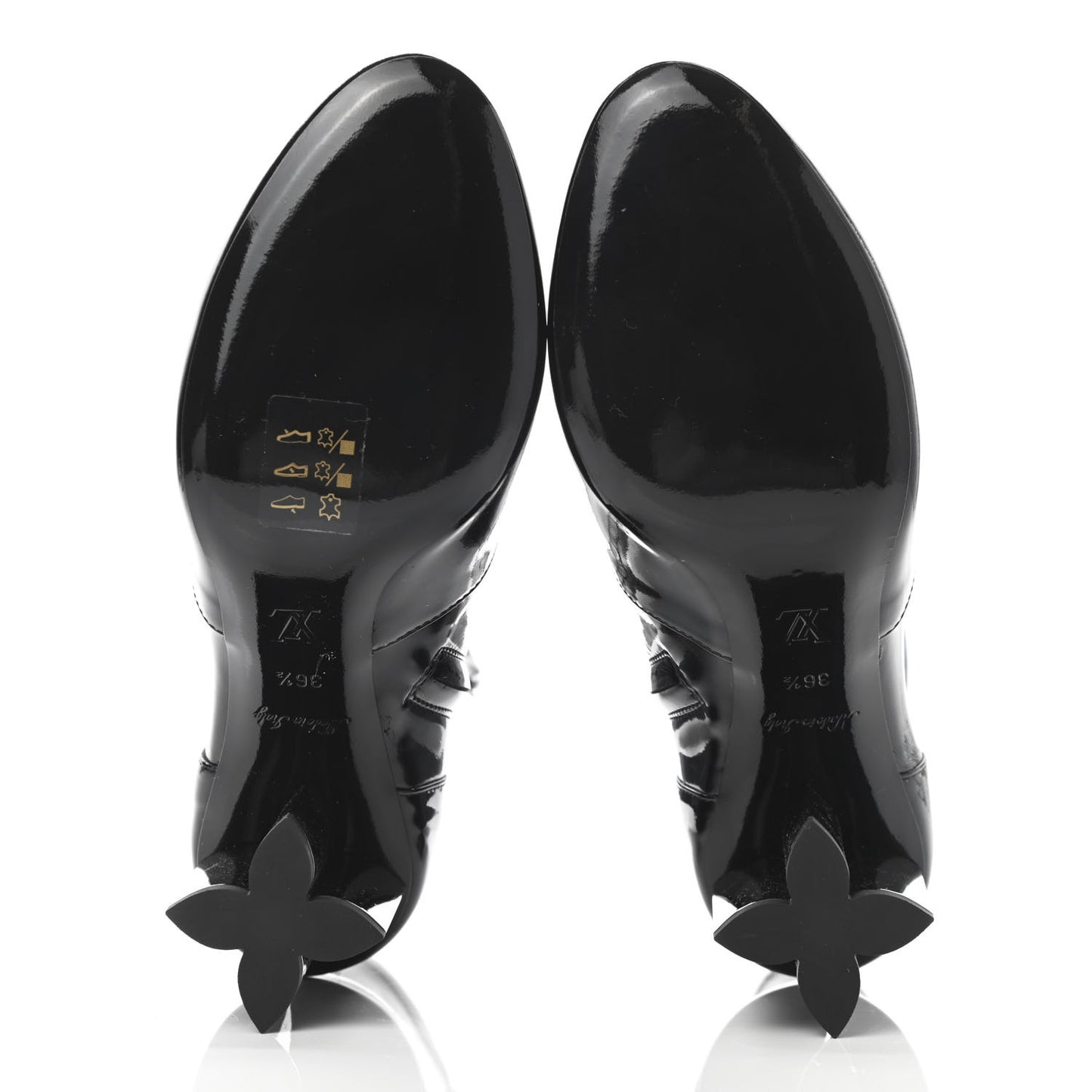 Patent Uniformes Silhouette Ankle Boots 36.5 Black