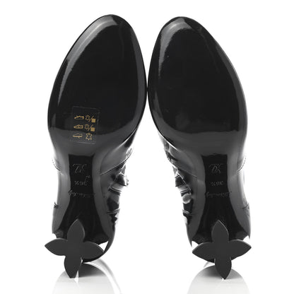 Louis Vuitton Patent Uniformes Silhouette Ankle Boots 36.5 Black 5 of 10