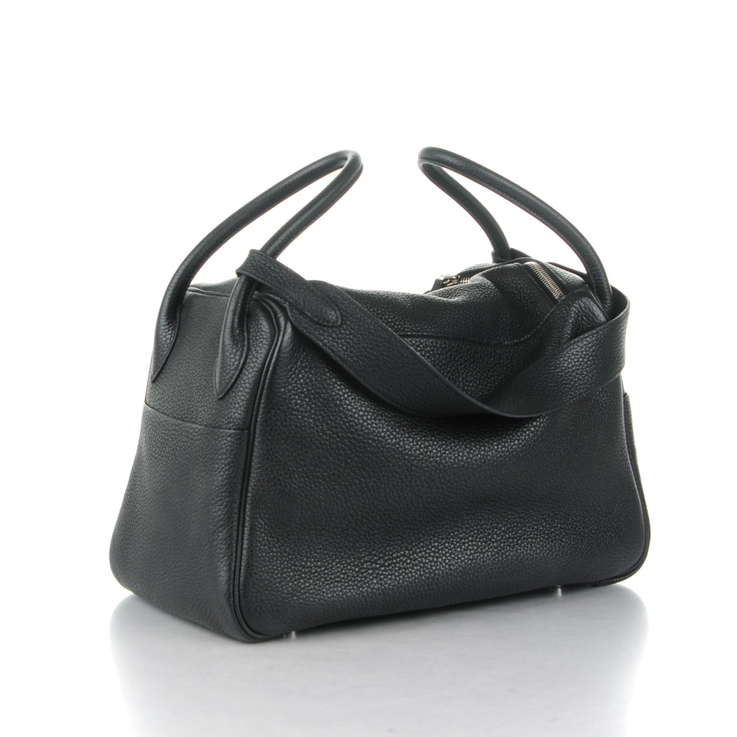 Hermes Taurillon Clemence Lindy 34 Black 3 of 7