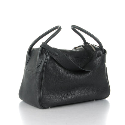 Hermes Taurillon Clemence Lindy 34 Black 3 of 7
