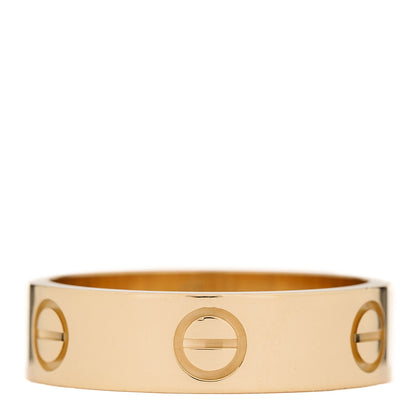 Cartier 18K Yellow Gold 5.5mm LOVE Ring 56 7.75 1 of 4