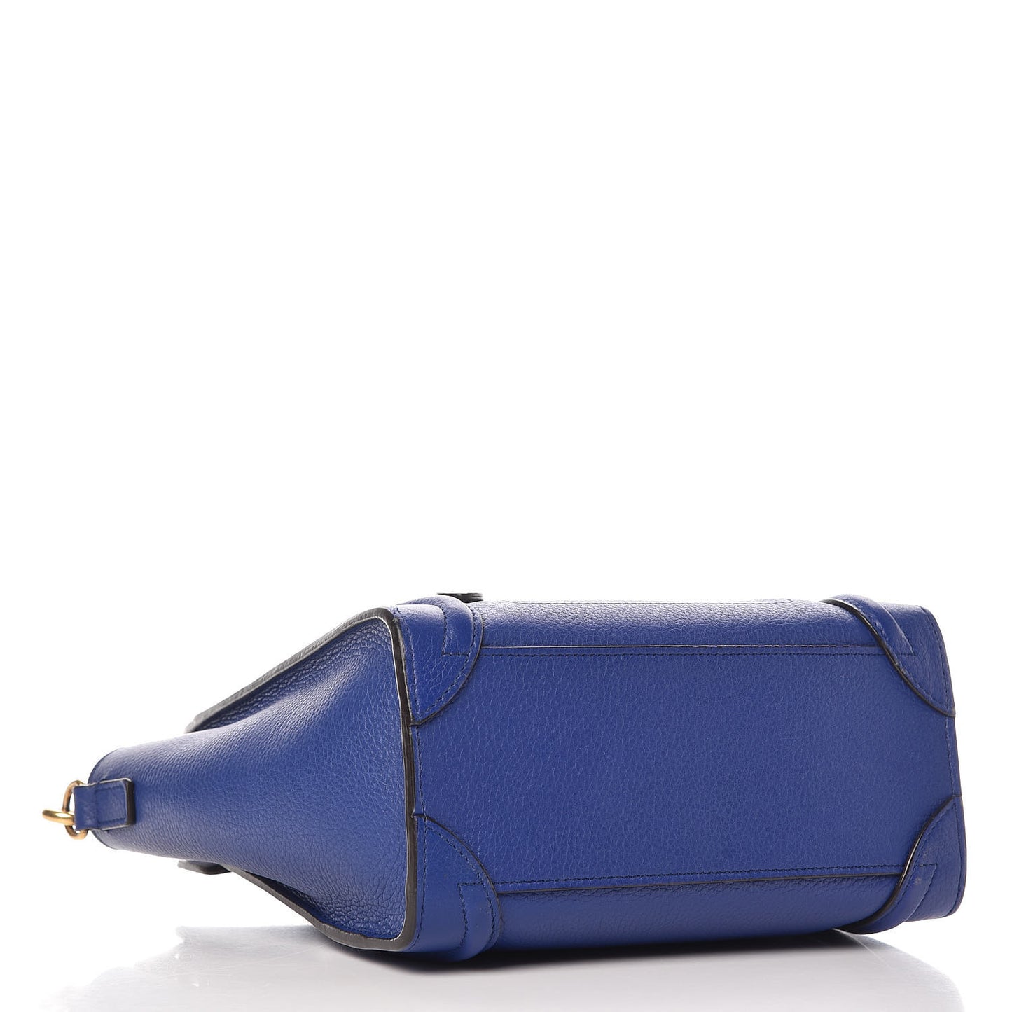 Drummed Calfskin Nano Luggage Indigo