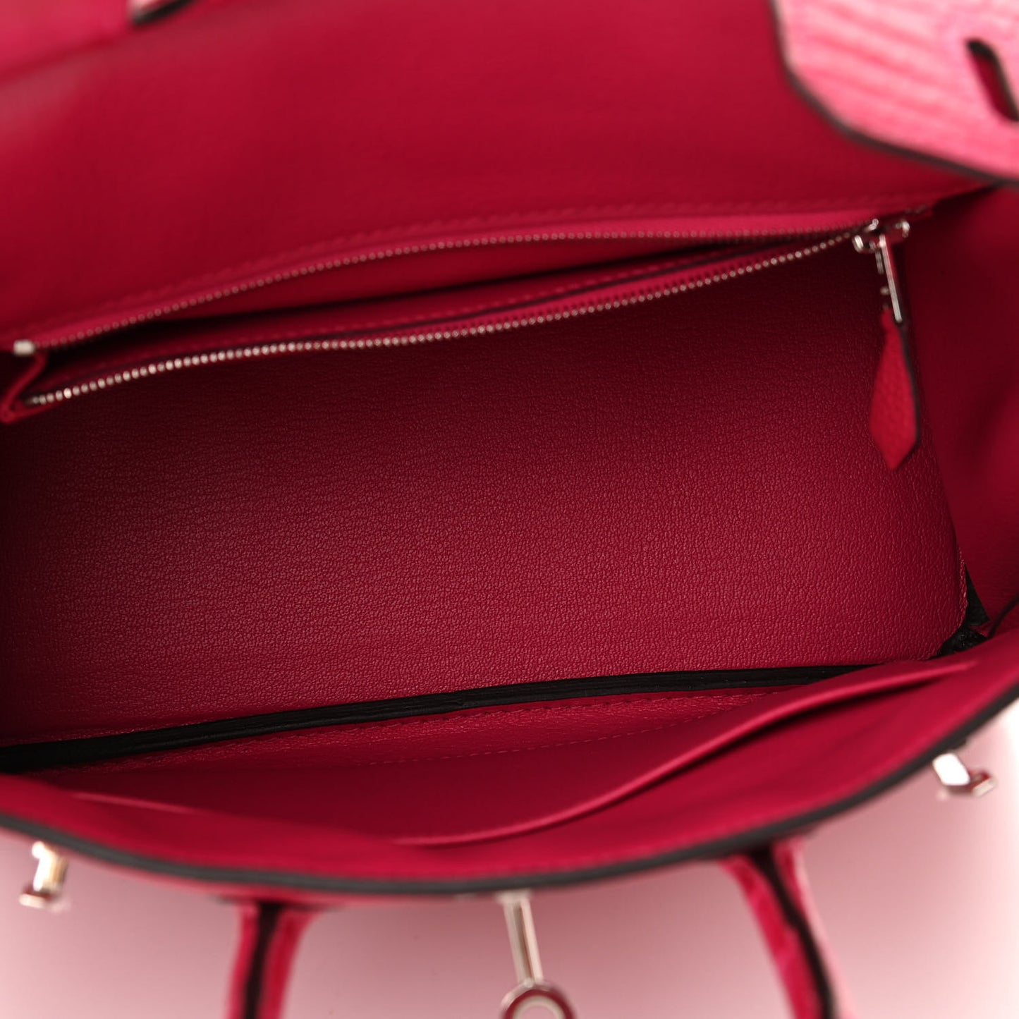 Togo Matte Alligator Birkin Touch 25 Framboise