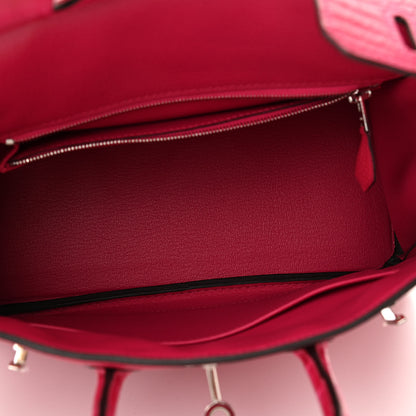 Hermes Togo Matte Alligator Birkin Touch 25 Framboise 5 of 11