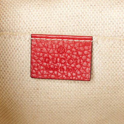 Gucci Pebbled Calfskin Small Soho Disco Bag Tabasco Red 6 of 11