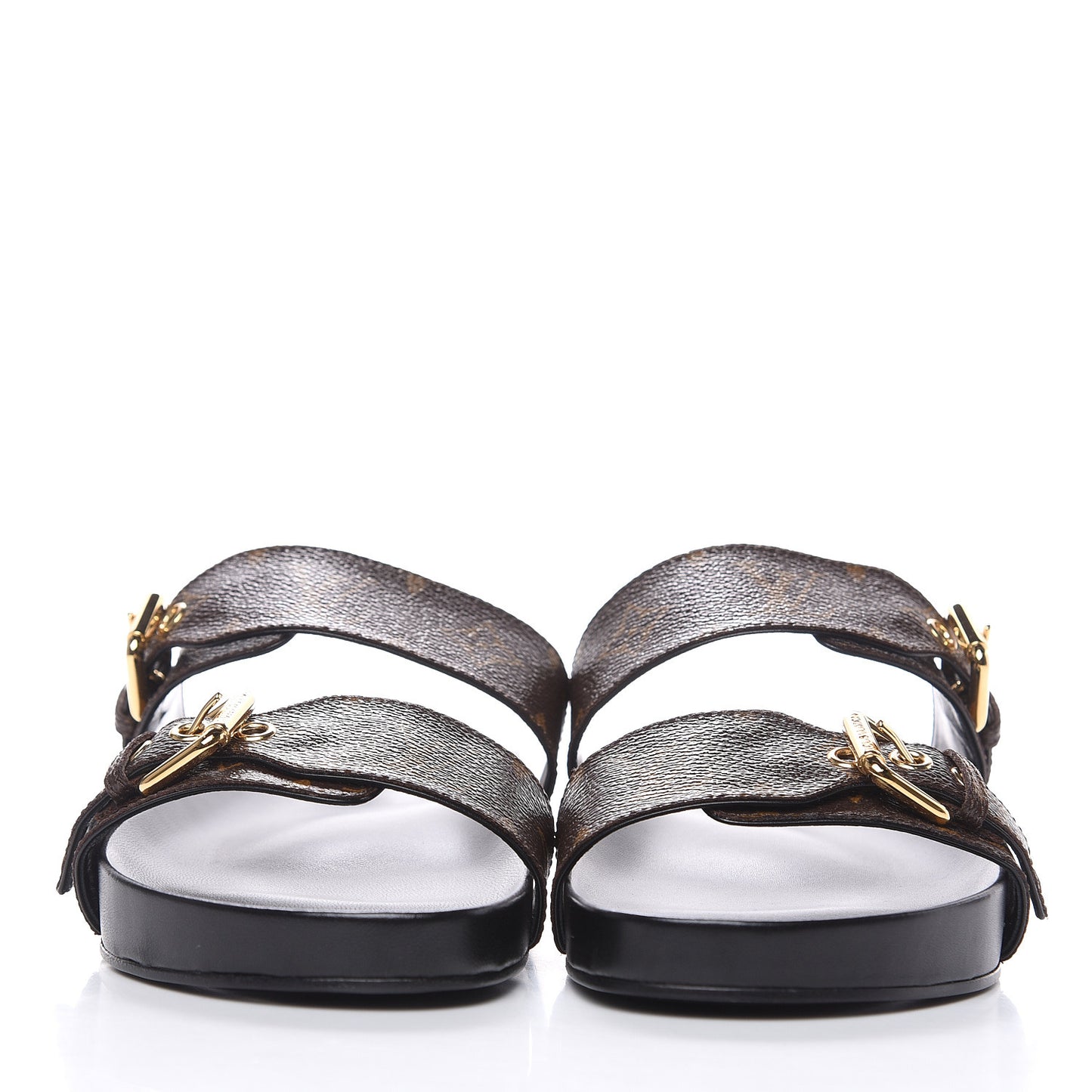 Monogram Bom Dia Mule Sandals 38 Black