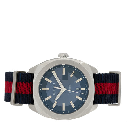 Gucci Stainless Steel Nylon 41mm GG2570 Quartz Watch Blue 2 of 4