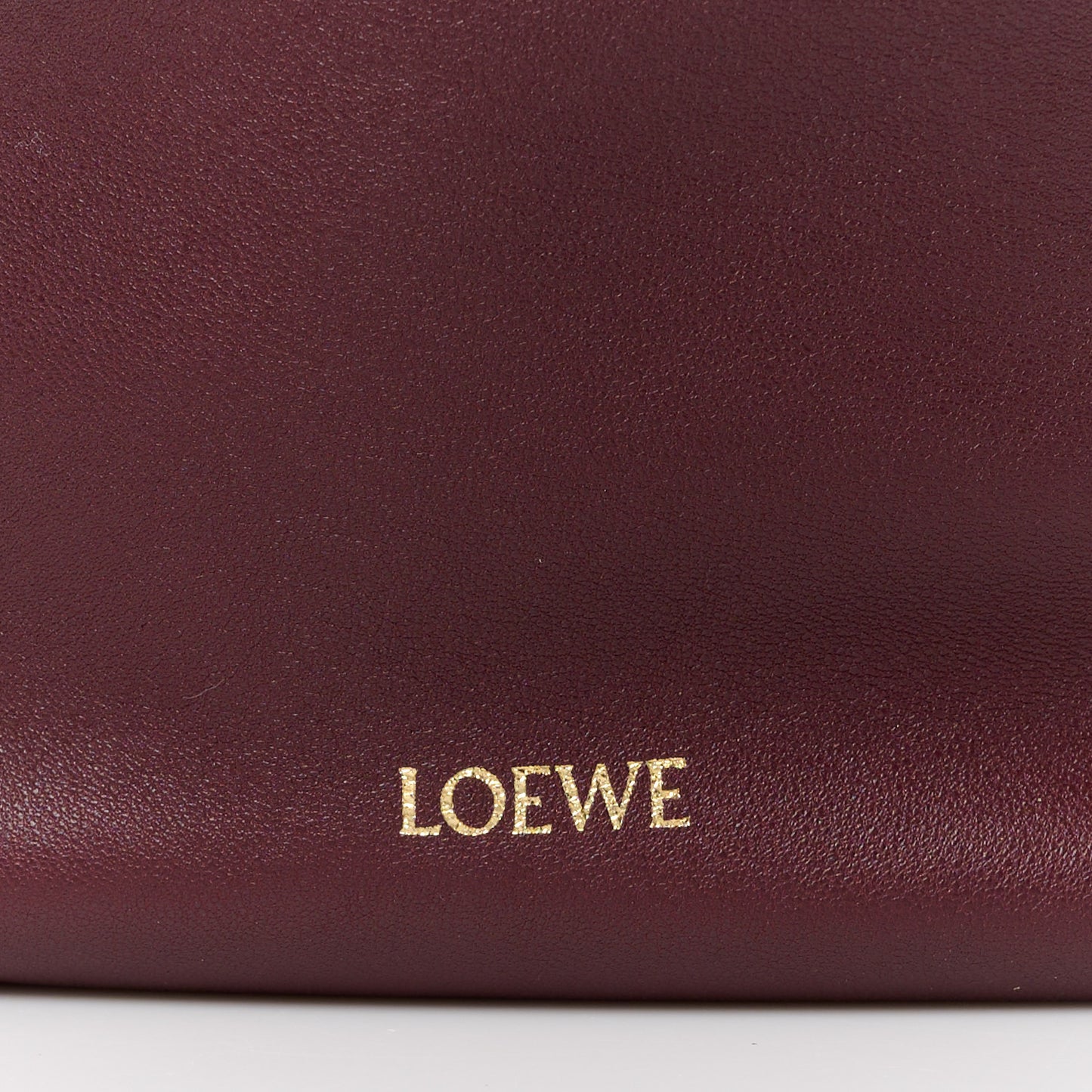 Mellow Nappa Lambskin Mini Flamenco Knot Clutch With Chain Dark Burgundy