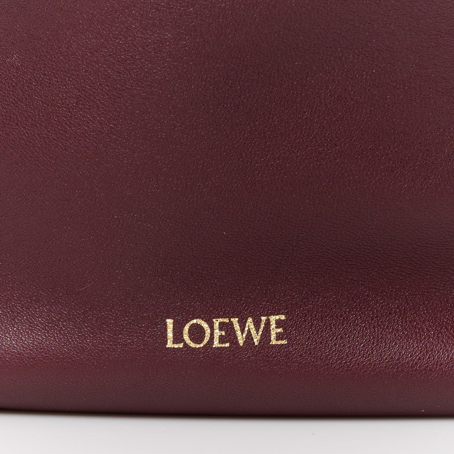 Loewe Mellow Nappa Lambskin Mini Flamenco Knot Clutch With Chain Dark Burgundy 8 of 10
