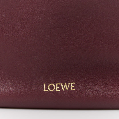 Loewe Mellow Nappa Lambskin Mini Flamenco Knot Clutch With Chain Dark Burgundy 8 of 10