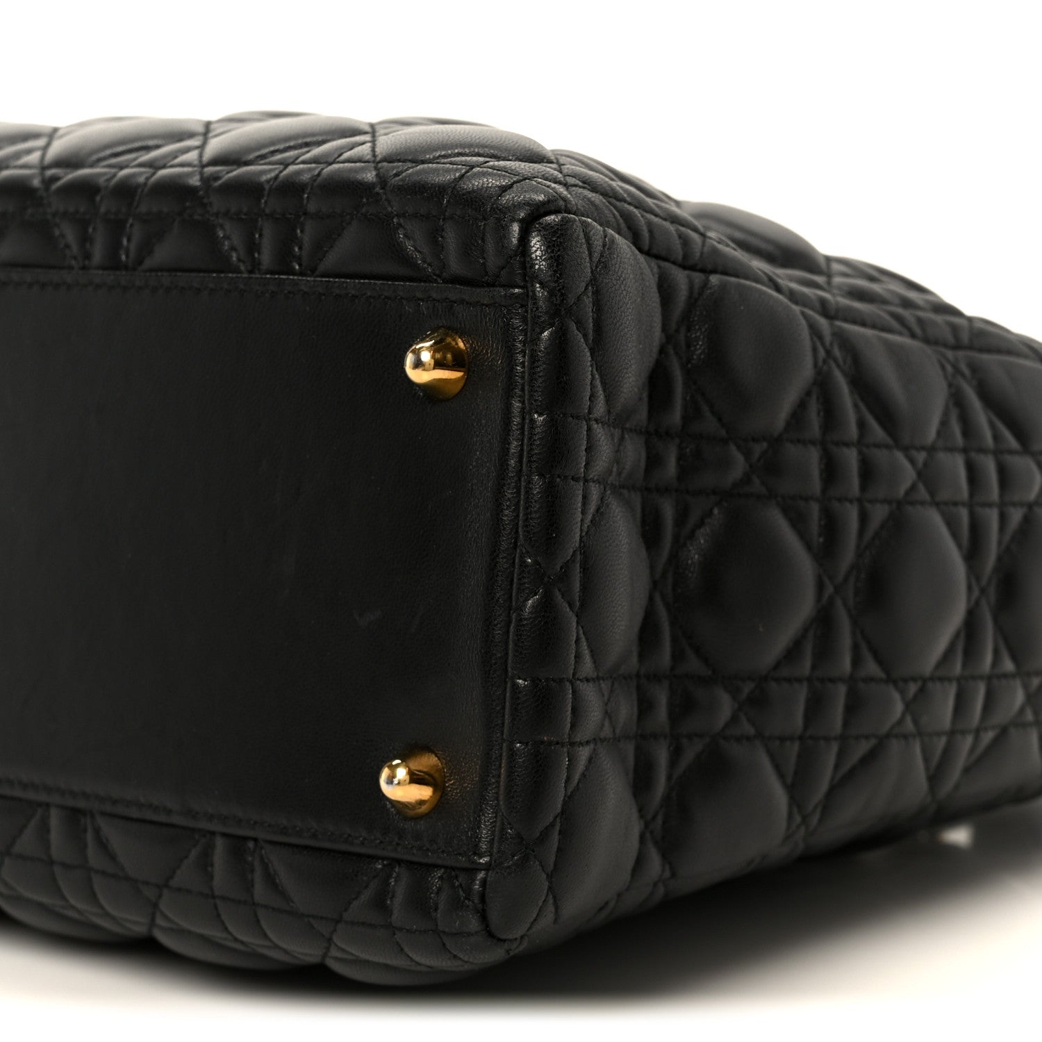 Christian Dior Lambskin Cannage Large Lady Dior Black 10 of 10