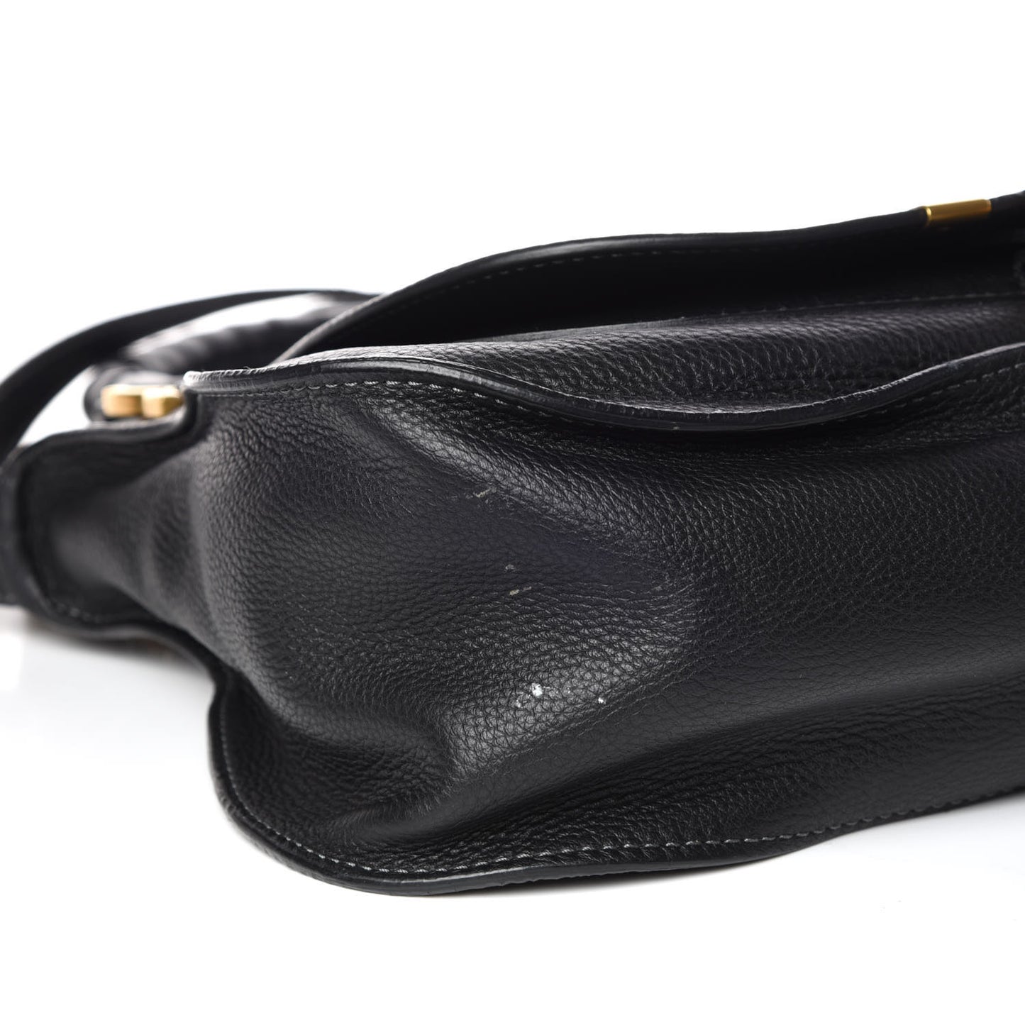 Calfskin Medium Marcie Satchel Black