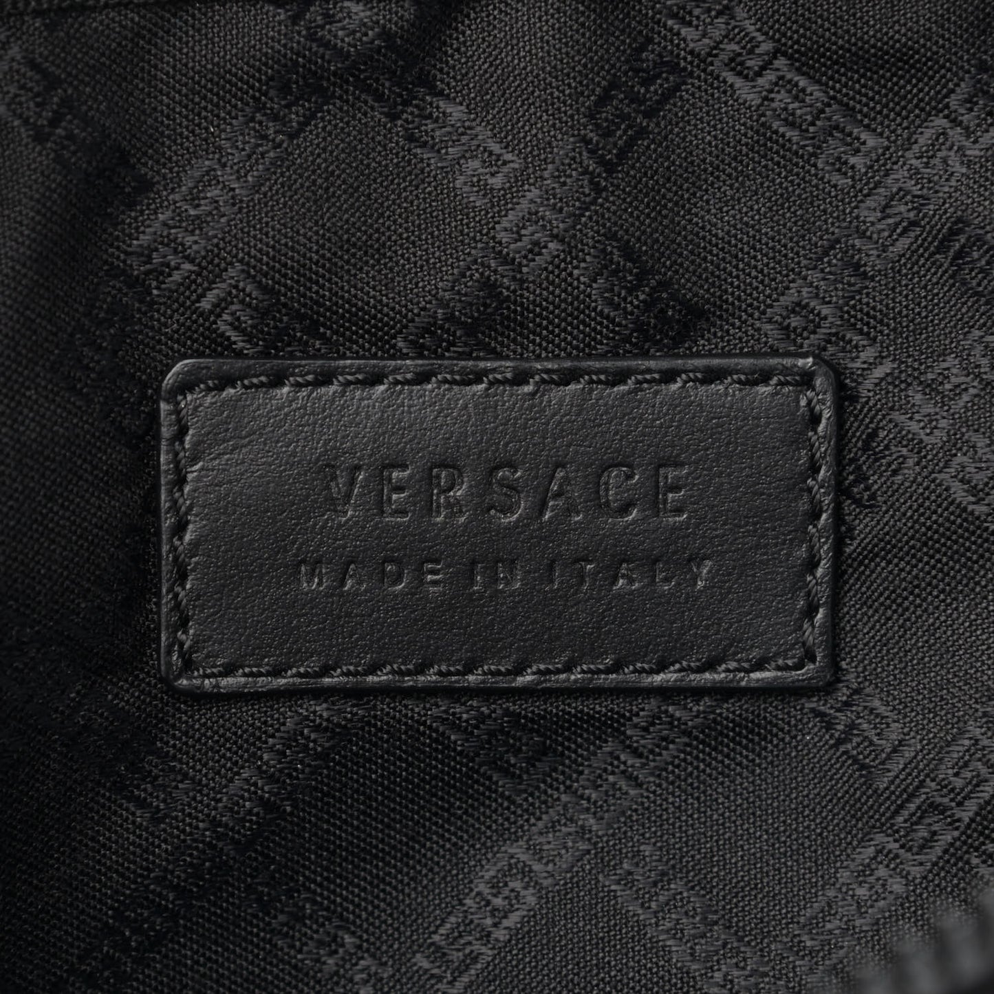 Nylon Palazzo Medusa Belt Bag Black