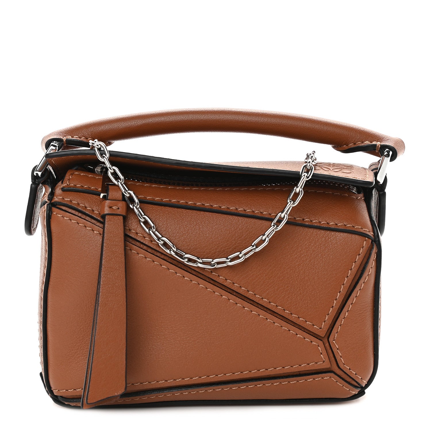 Loewe Calfskin Nano Puzzle Bag Tan 1 of 8