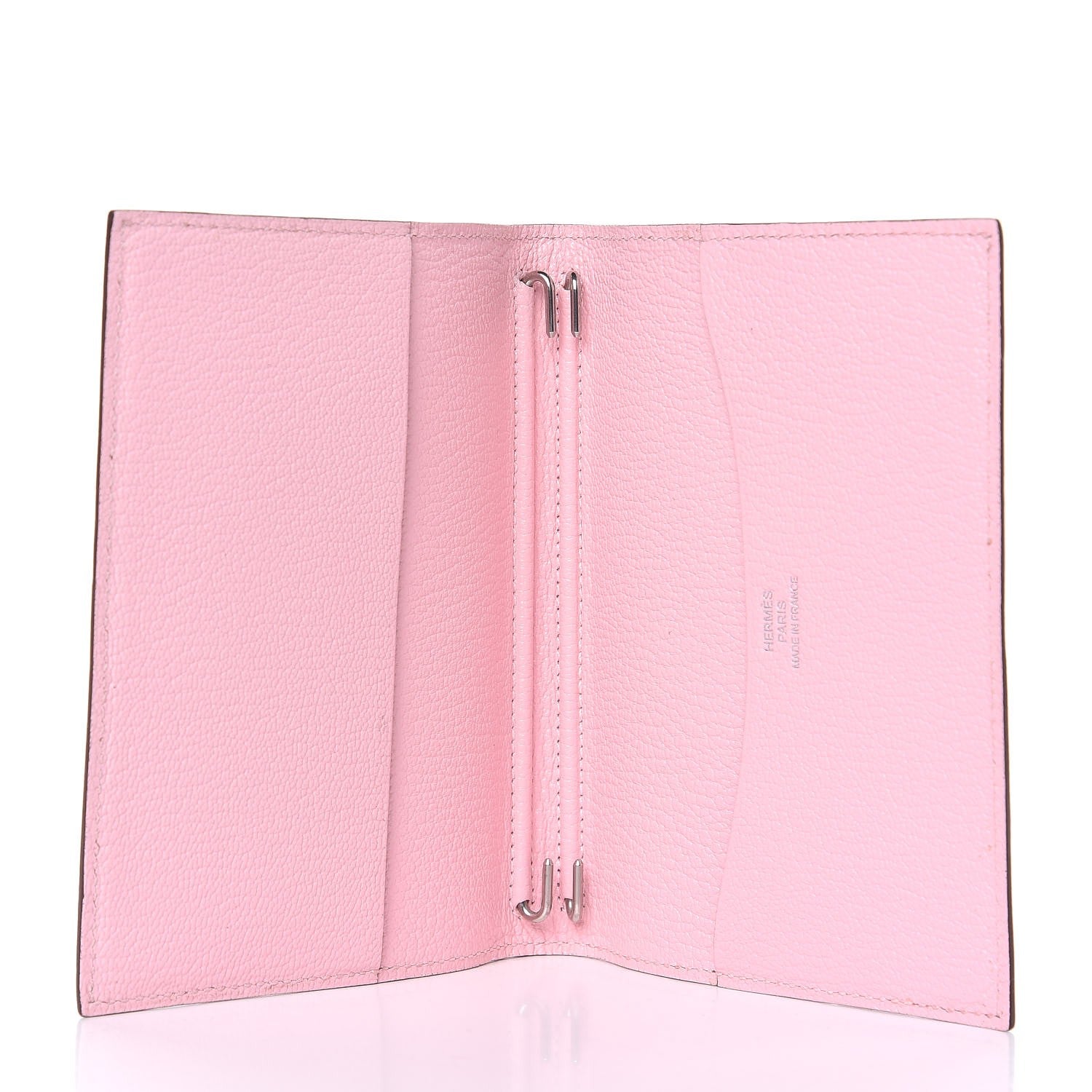 Hermes Chevre Mysore Globe Trotter Agenda PM Cover Rose Sakura 5 of 8
