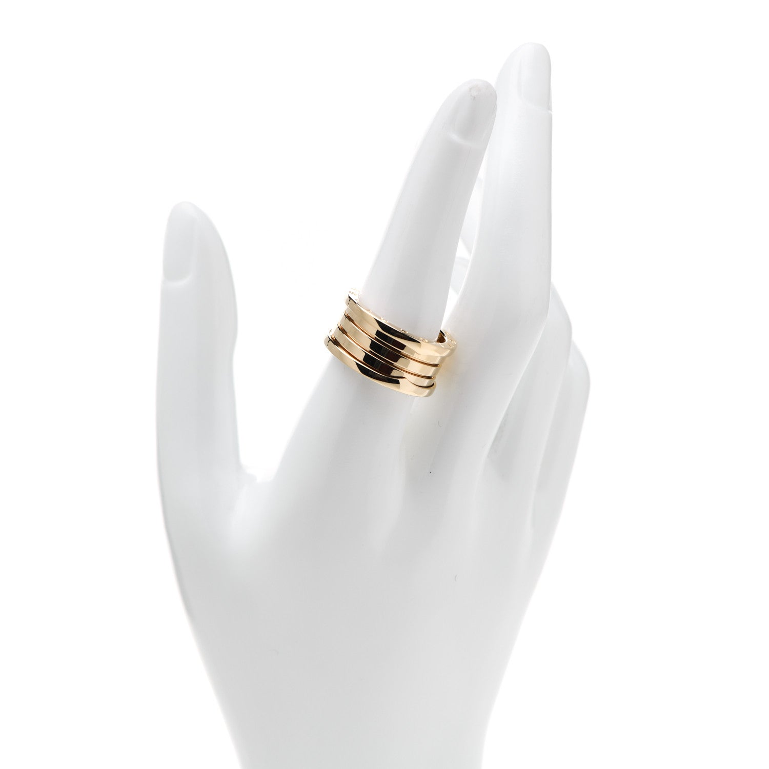 Bulgari 18K Yellow Gold B.Zero1 Four-Band Ring 58 8.25 2 of 6