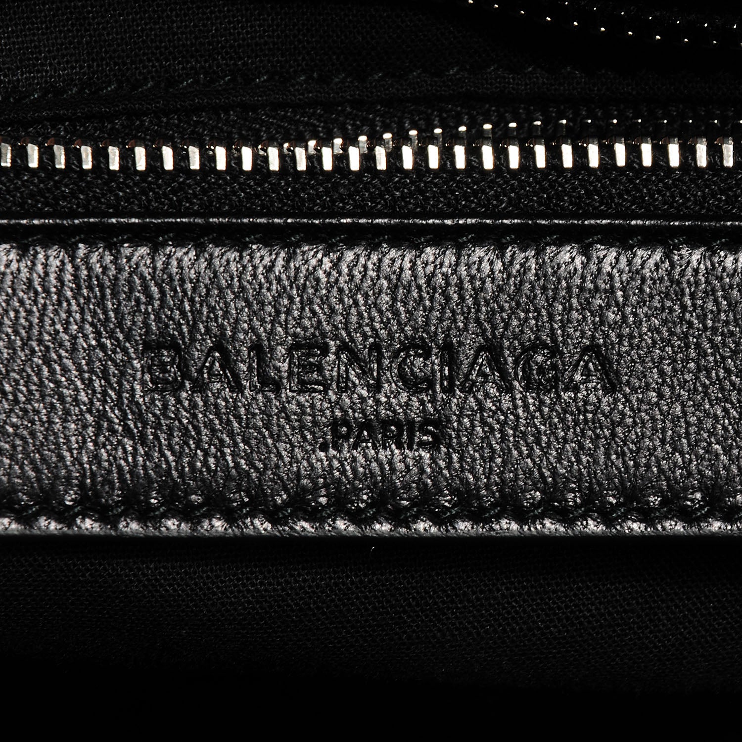Balenciaga Chevre Silver Metallic Edge Hardware City Black 10 of 13