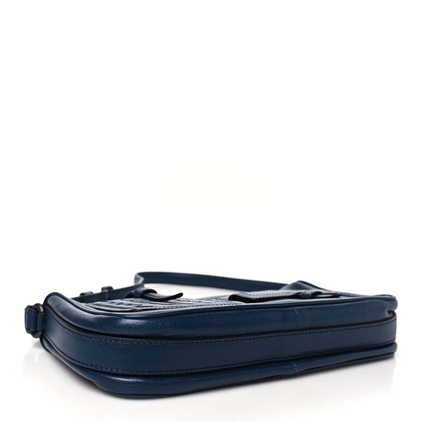 Nappa Intrecciato Multipocket Shoulder Bag Blue