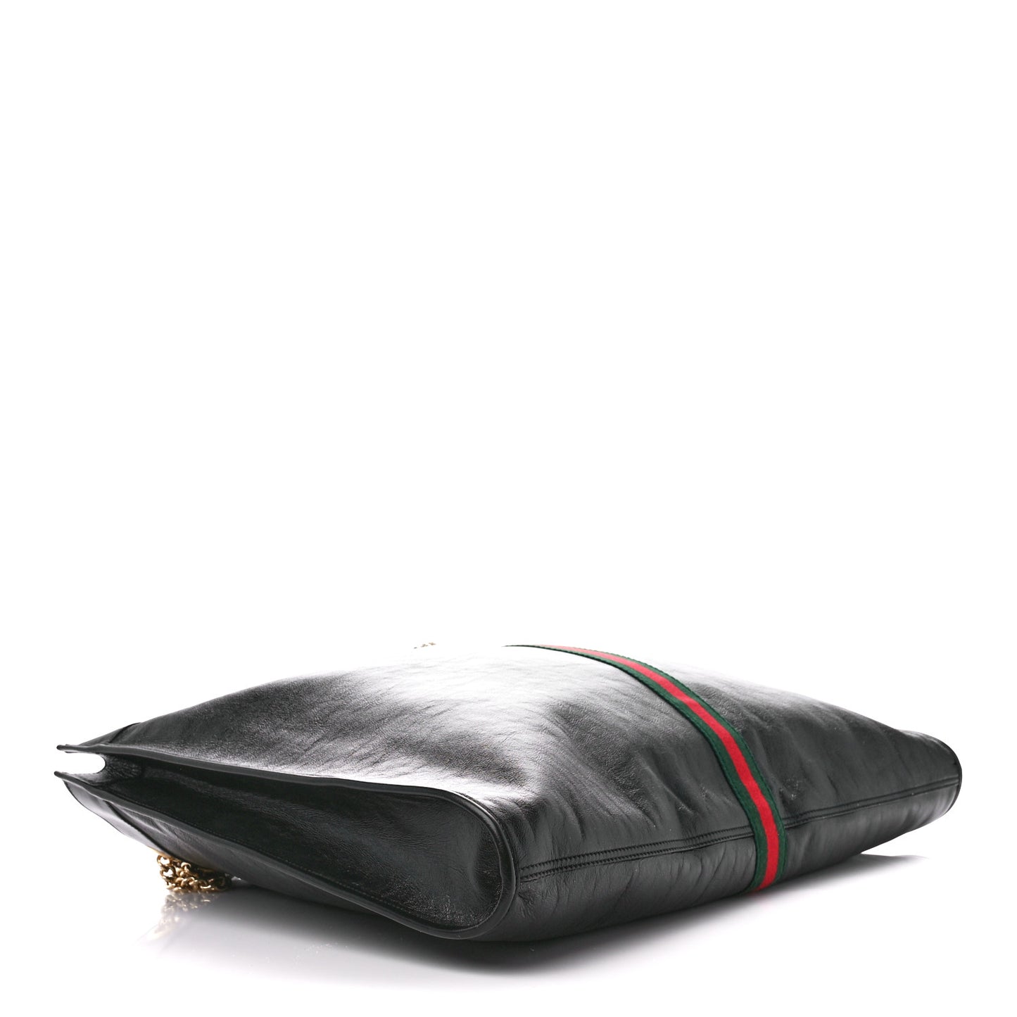 Calfskin Maxi Rajah Chain Tote Black