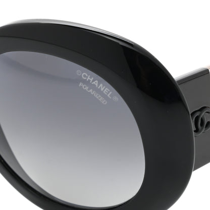 Chanel Signature Oval Polarized Sunglasses 5265 Black 7 of 8