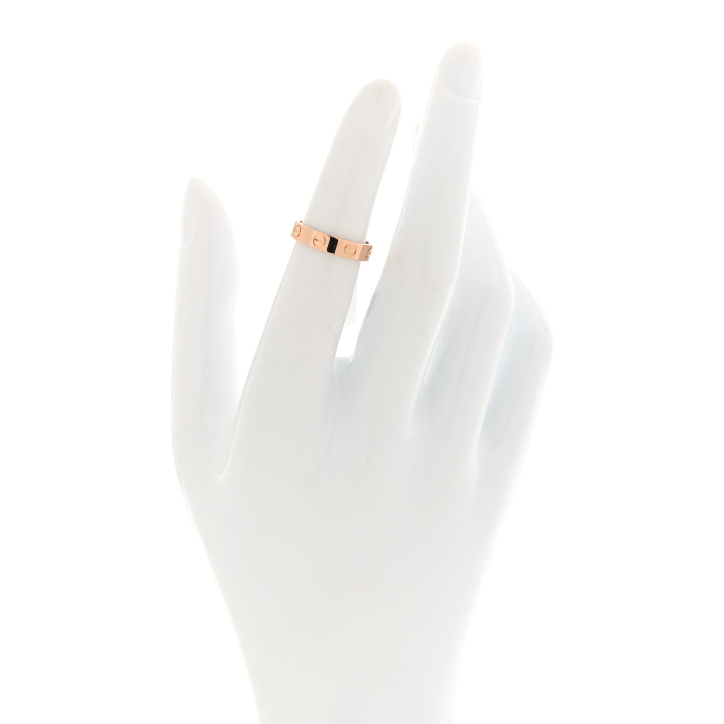 18K Pink Gold 3.5mm LOVE Wedding Band Ring 47 4