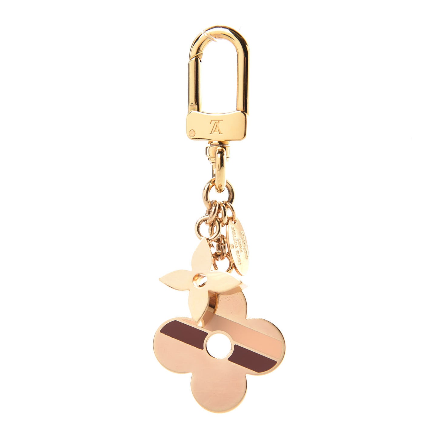 Stripes Flowers Bag Charm