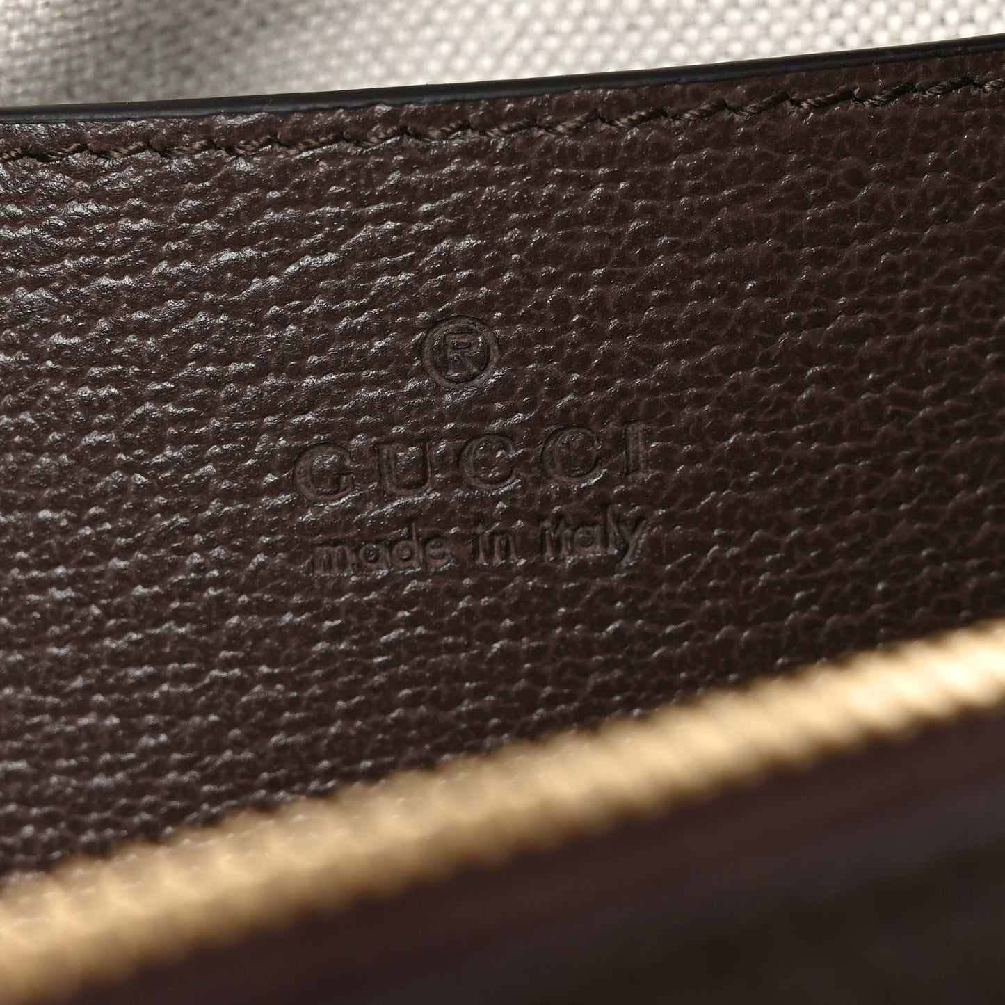 GG Supreme Monogram Textured Dollar Calfskin Web Mini Ophidia Top Handle Bag Beige Ebony New Acero