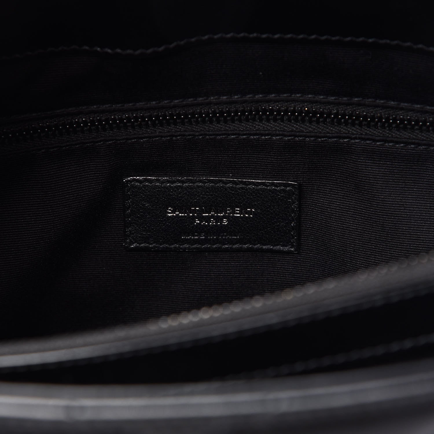 Saint Laurent Calfskin Y Quilted Monogram Medium Loulou Chain Satchel Black 8 of 10