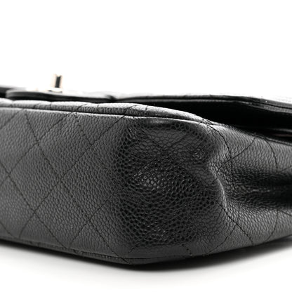 Chanel Caviar Quilted Medium Double Flap Black 9 of 13