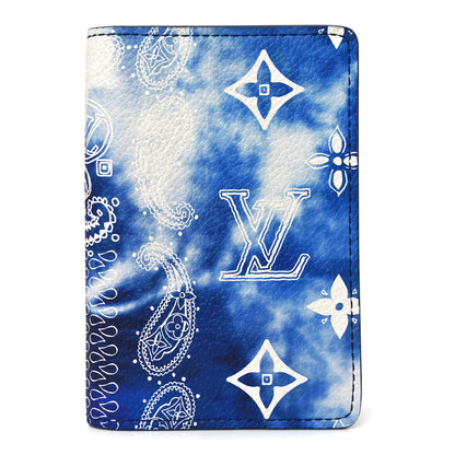 Louis Vuitton Cowhide Monogram Bandana Pocket Organizer Blue 1 of 7