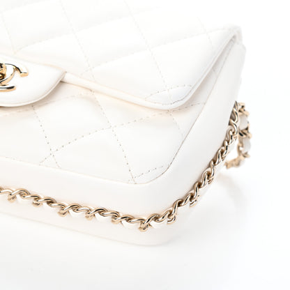 Chanel Lambskin Quilted Mini My Precious Flap White 10 of 10