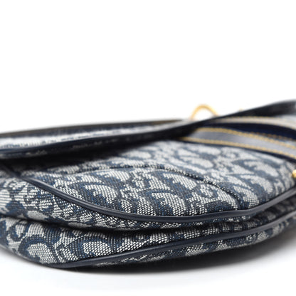 Christian Dior Monogram Saddle Bag Blue 6 of 10