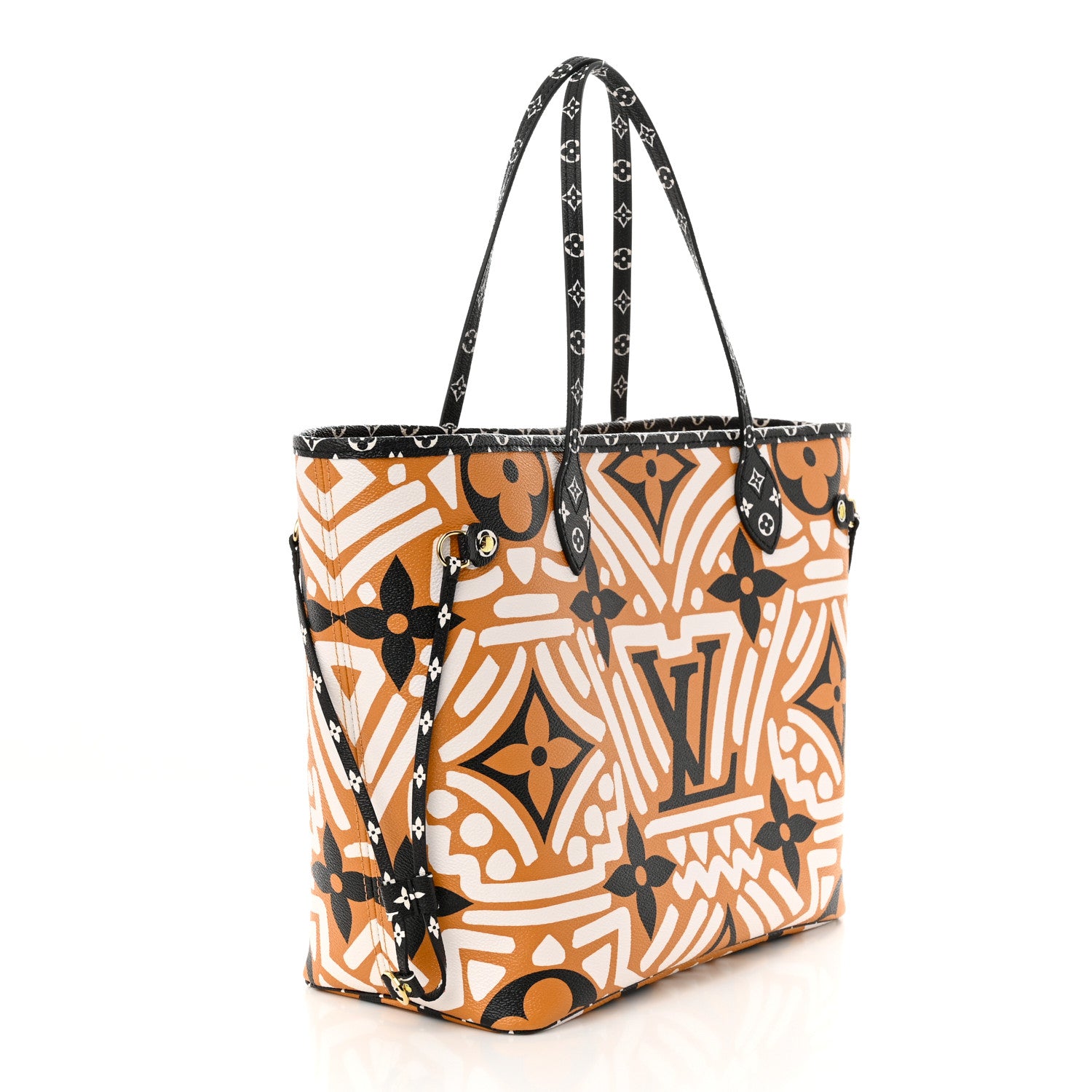 Louis Vuitton Monogram Giant Crafty Neverfull MM Creme Caramel 3 of 11