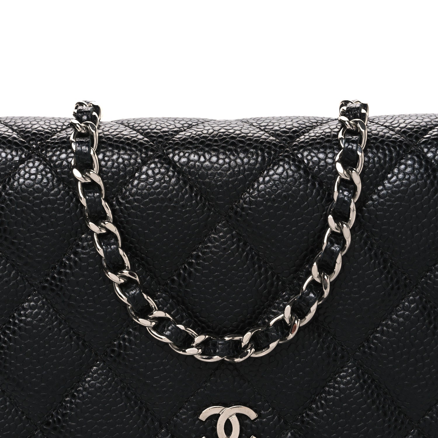 Chanel Caviar Quilted Wallet On Chain WOC Black 9 of 11