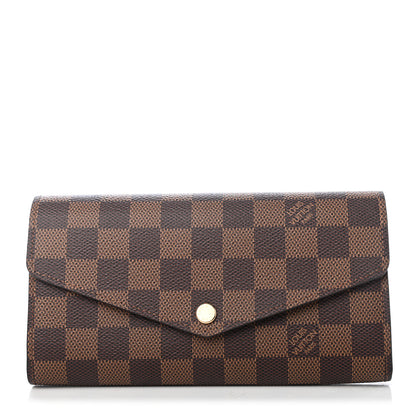 Louis Vuitton Damier Ebene Sarah Wallet NM 2 of 8