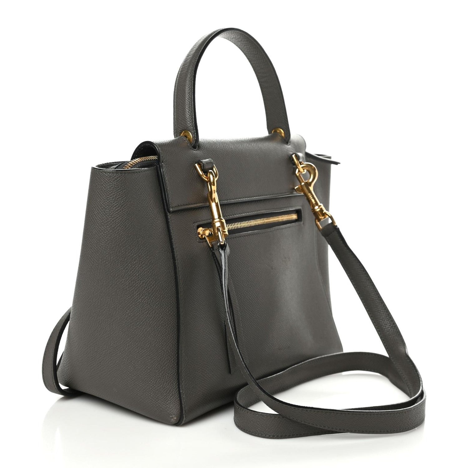 Celine Grained Calfskin Micro Belt Bag Grey 3 of 10