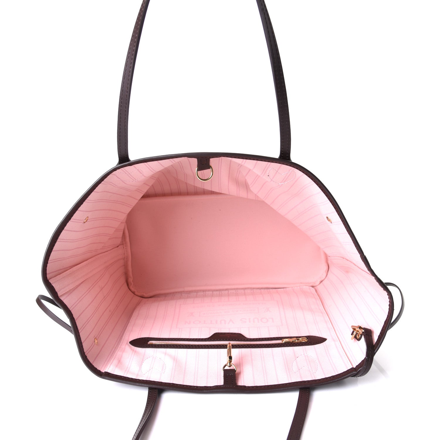 Louis Vuitton Damier Ebene Neo Neverfull MM Rose Ballerine 4 of 5