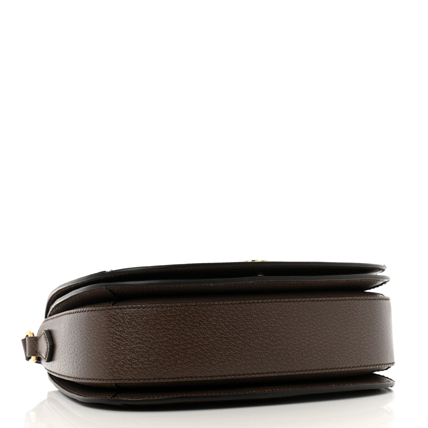 GG Supreme Monogram Web Small Ophidia Flap Messenger Bag Brown