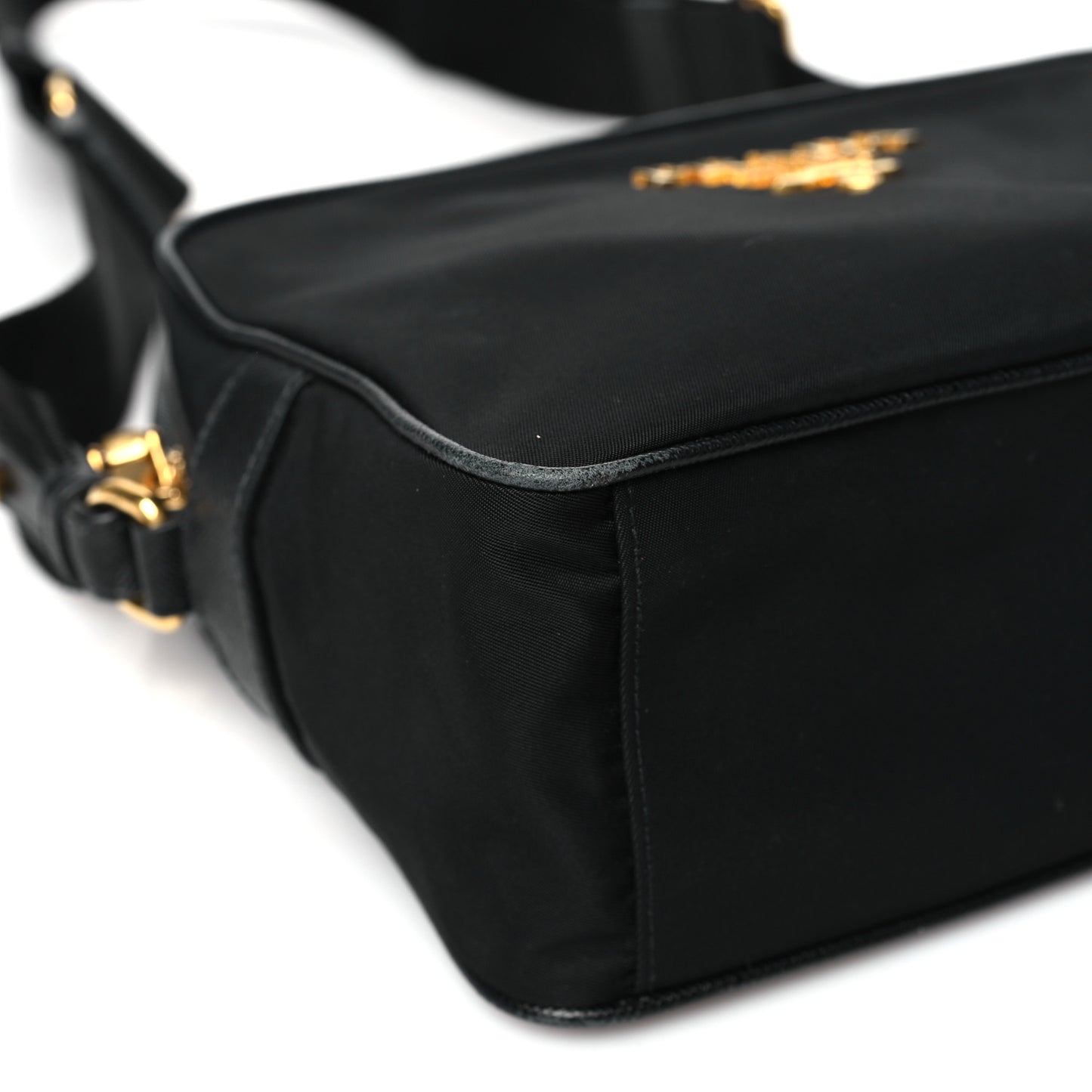 Tessuto Nylon Soft Calf Camera Bag Black