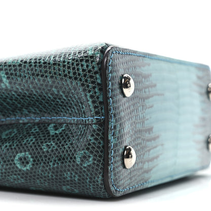 Louis Vuitton Lizard Capucines Mini Curacou Emeraude 8 of 10
