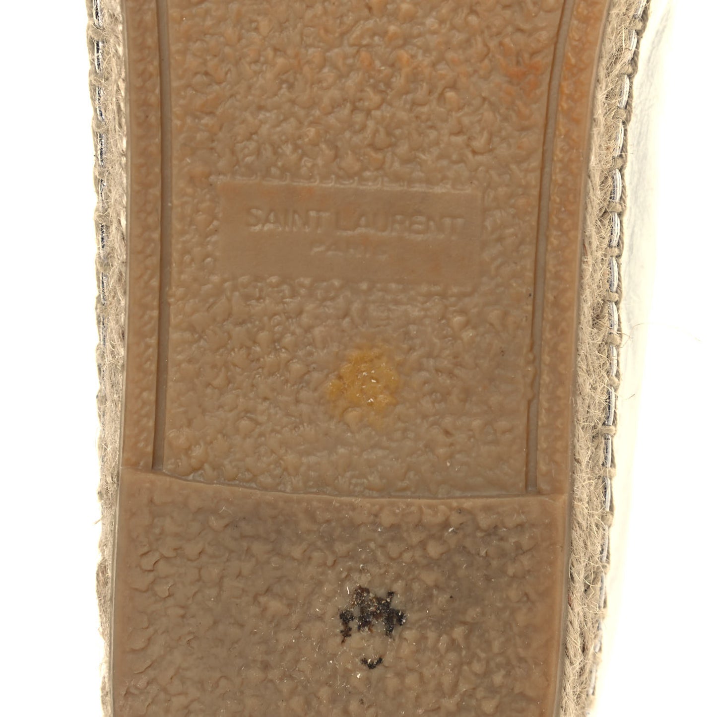 Metallic Lambskin Monogram Espadrilles 40.5 Argento
