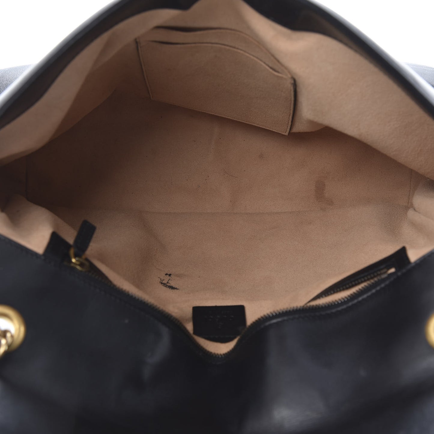 Calfskin Matelasse Large GG Marmont Shoulder Bag Black