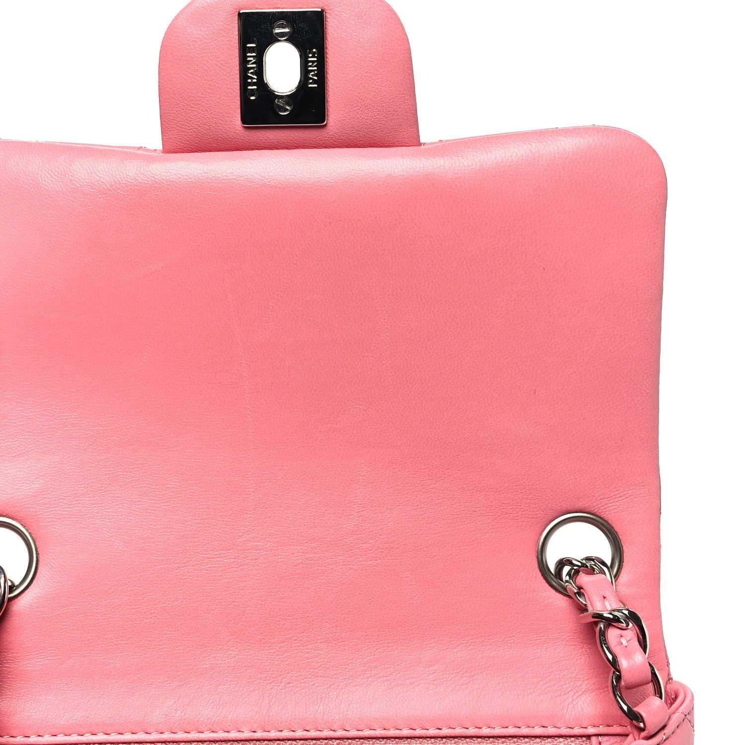 Chanel Lambskin Quilted Mini Square Flap Pink 10 of 10