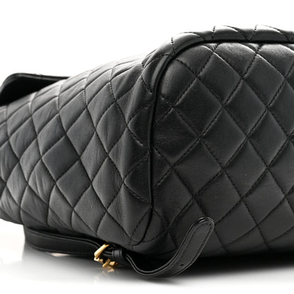Chanel Lambskin Quilted Large Urban Spirit Backpack Black 9 of 10
