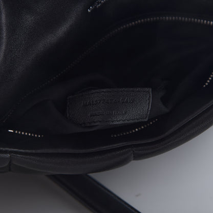 Saint Laurent Lambskin Quilted Small Loulou Puffer Monogram Chain Satchel Black 8 of 15