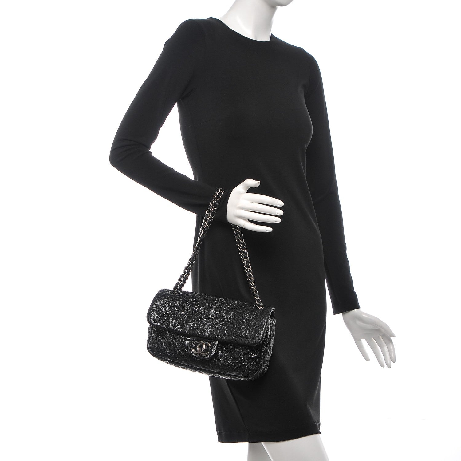 Chanel Vinyl Rock In Moscow Single Flap Black 2 of 9
