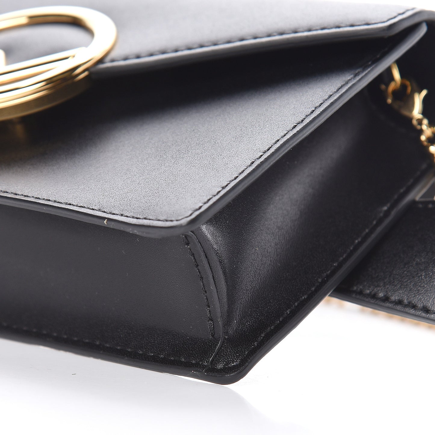 Vitello Liberty Lucido F is Fendi Envelope Belt Bag Black